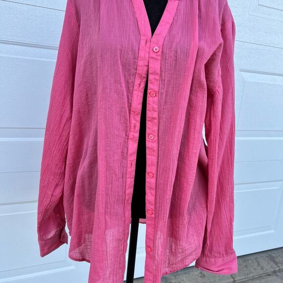 Liz Claiborne Button down, long sleeve top women's size XL - Picture 2 of 9